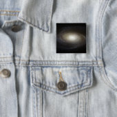 Badge Carré 5 Cm Galaxie spirale M81 (En situation)