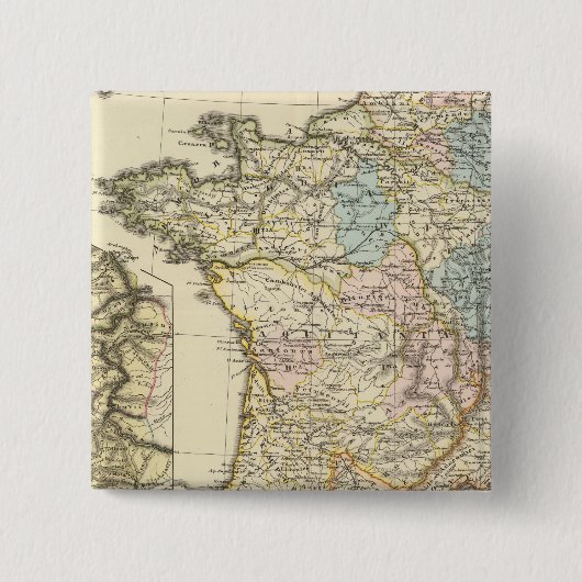 Badge Carré 5 Cm Gallia (Devant)