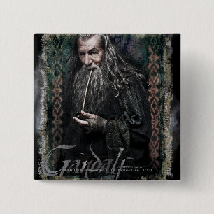 Badge Carré 5 Cm Gandalf Avec nom