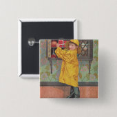 Badge Carré 5 Cm Garçon en Raincoat (Devant & derrière)