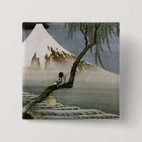 Garçon et Mont Fuji Hokusai Art japonais