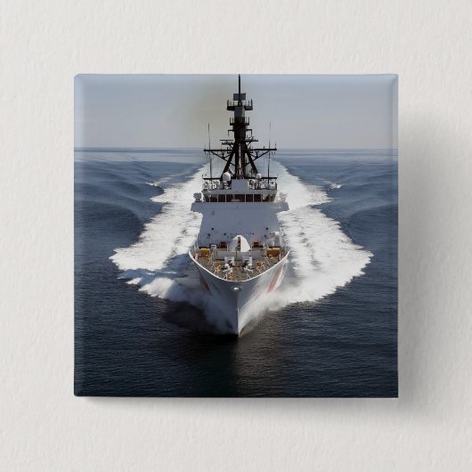 Badge Carré 5 Cm Garde côtière américaine Cutter Waesche (Devant)