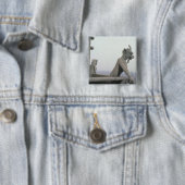 Badge Carré 5 Cm Gargouille de la balustrade du grand (En situation)