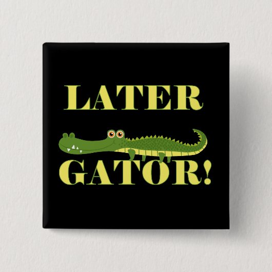 Badge Carré 5 Cm Gator (Devant)