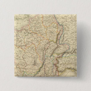 Badge Carré 5 Cm Gaule, Italie du Nord, Allemagne