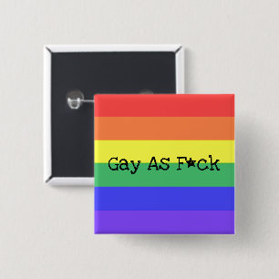 Badge Carré 5 Cm Gay As F*ck