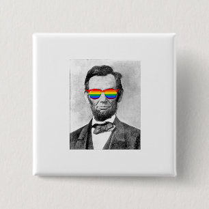 Badge Carré 5 Cm Gaybraham Lincoln