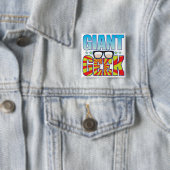Badge Carré 5 Cm Geek géant v4 (En situation)