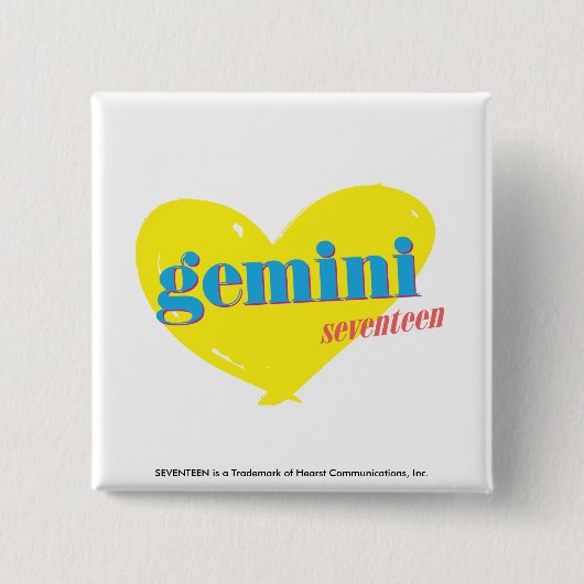 Badge Carré 5 Cm Gemini 3 (Devant)