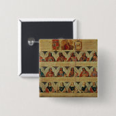 Badge Carré 5 Cm Généalogie des dirigeants d'Inca et de leur (Devant & derrière)
