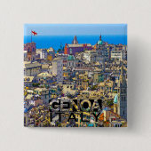 Badge Carré 5 Cm Gênes (Devant)