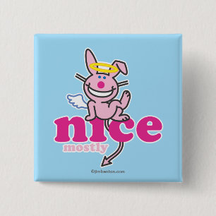 Badge Carré 5 Cm Gentil en grande partie