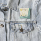 Badge Carré 5 Cm Geo extérieur III | errent (En situation)