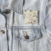 Badge Carré 5 Cm Géographie zoologique (En situation)