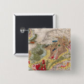 Badge Carré 5 Cm Géologie de l'Europe (Devant & derrière)