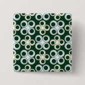 Badge Carré 5 Cm Geometric Retro Circles Pattern (Devant)
