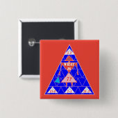 Badge Carré 5 Cm Géométrie-Bouton-Triangle-Âge 7 (Devant & derrière)