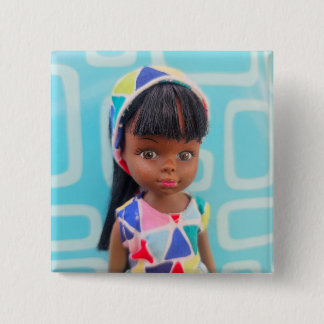 Badge Carré 5 Cm Géométrie colorée Dottie