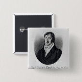 Badge Carré 5 Cm Georg Wilhelm Friedrich Hegel (Devant & derrière)