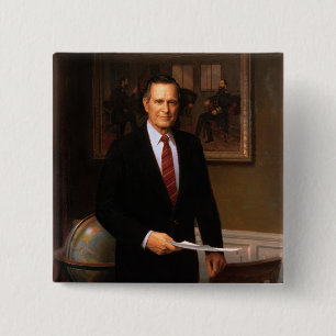 Badge Carré 5 Cm George Bush