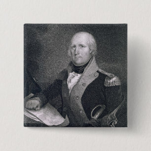 Badge Carré 5 Cm George Rogers Clark (1752-1818) gravé par Thomas