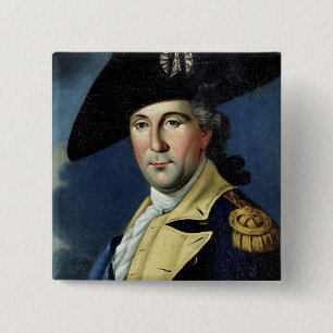 Badge Carré 5 Cm George Washington