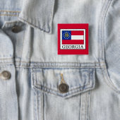 Badge Carré 5 Cm Géorgie (En situation)