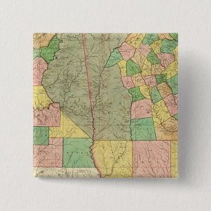 Badge Carré 5 Cm Géorgie-Alabama 2