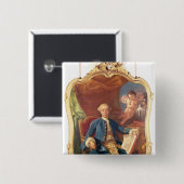 Badge Carré 5 Cm Giacomo Casanova (Devant & derrière)