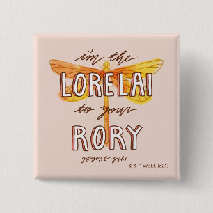Badge Carré 5 Cm Gilmore Girls   Je suis le Lorelai à votre Rory