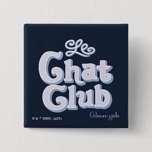 Badge Carré 5 Cm Gilmore Girls | Le Club Conversation (Devant)