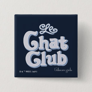 Badge Carré 5 Cm Gilmore Girls   Le Club Conversation