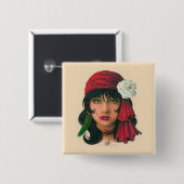 Badge Carré 5 Cm Gitan II (Devant & derrière)