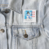 Badge Carré 5 Cm Givré (En situation)