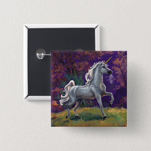 Badge Carré 5 Cm Glade Unicorn (Devant & derrière)