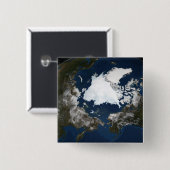 Badge Carré 5 Cm Glice marine arctique (Devant & derrière)