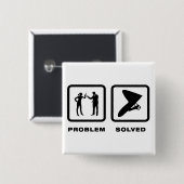 Badge Carré 5 Cm Glissement de coup (Devant & derrière)