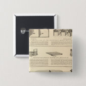 Badge Carré 5 Cm Globe Foundry Wire Mattress Company (Devant & derrière)