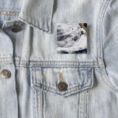 Badge Carré 5 Cm Gloire sur l'océan Pacifique (En situation)