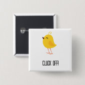 Badge Carré 5 Cm Gloussement ! (Devant & derrière)