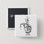 Badge Carré 5 Cm Gnome et ses tuyaux (Devant & derrière)