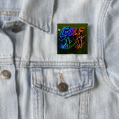 Badge Carré 5 Cm Golf (En situation)