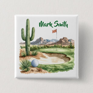 Badge Carré 5 Cm Golf en Arizona