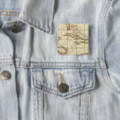 Badge Carré 5 Cm Golfe du Mexique (En situation)