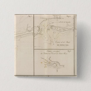 Badge Carré 5 Cm Golfe du Mexique