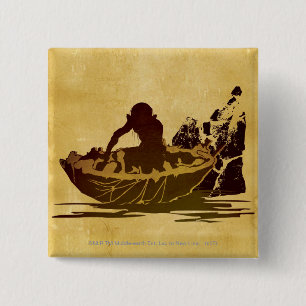 Badge Carré 5 Cm GOLLUM™ dans un arbre