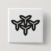 Badge Carré 5 Cm Gothic Blades Button (Devant)