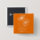 Badge Carré 5 Cm Goupille carrée de Hamish MacGregor (Devant & derrière)