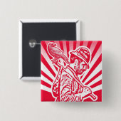 Badge Carré 5 Cm goupille de nefera (Devant & derrière)