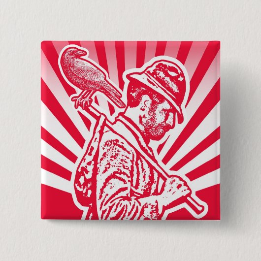 Badge Carré 5 Cm goupille de nefera (Devant)